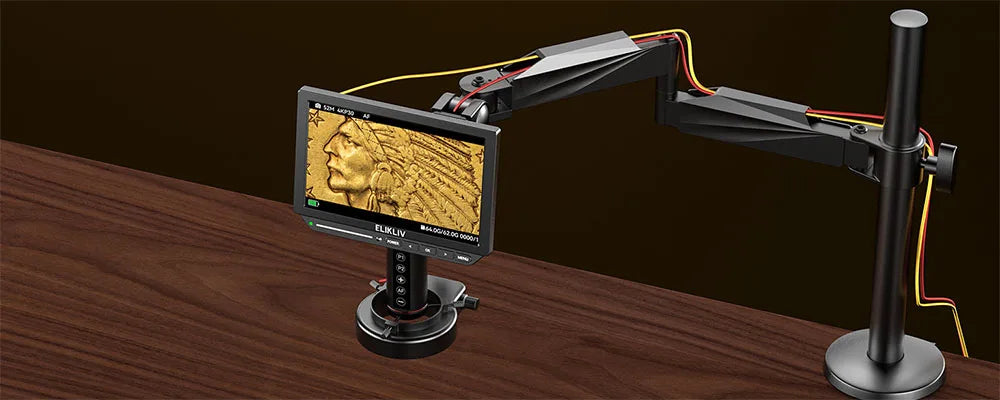 Autofocus Digital Microscope with Arm EM4K-AF Flex10.1''  4K Electronics 2000X