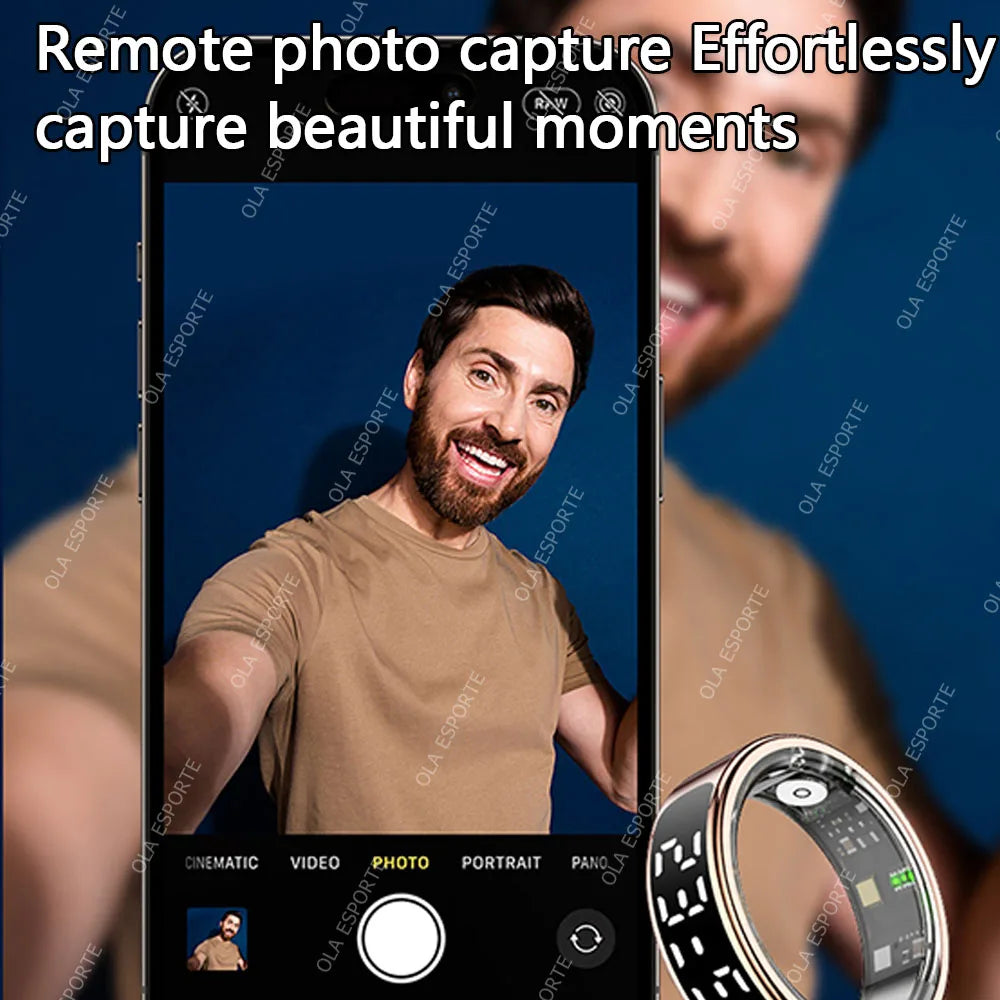 Smart Ring Hd Screen 5ATM Waterproof HeartRate Monitor