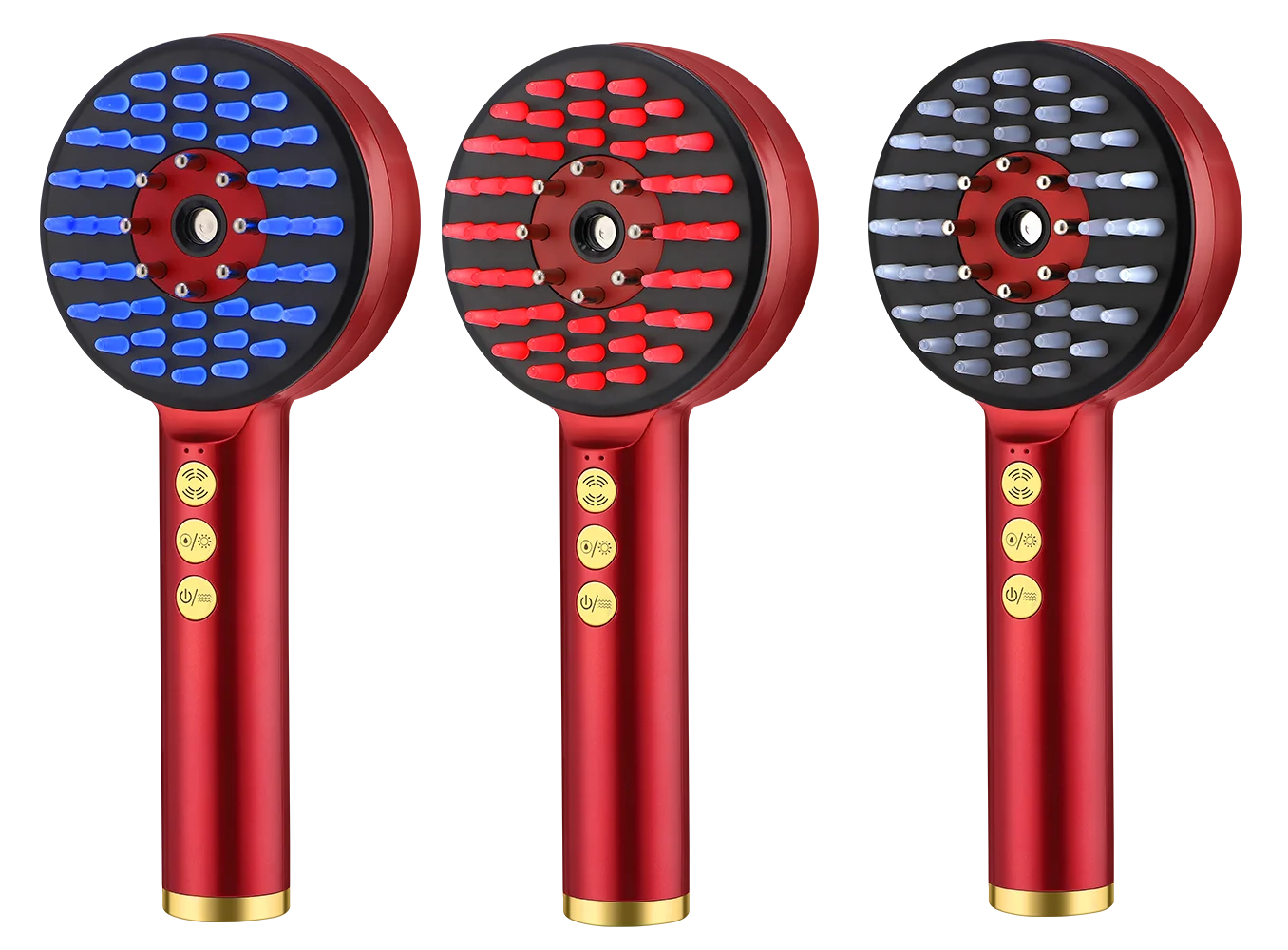 Deep Kneading Massage Comb, Red Light Therapy Scalp Massager