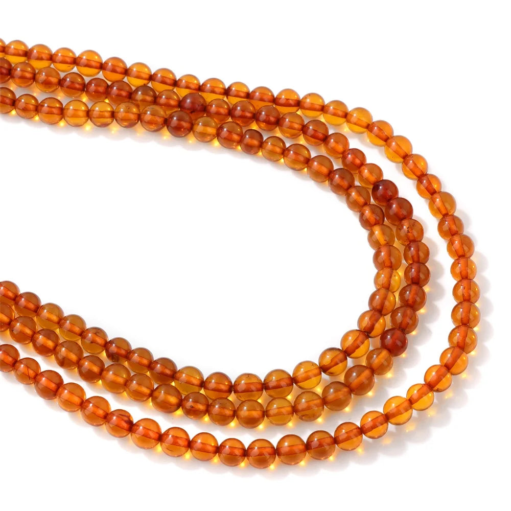 Amber Beads Round Oval Irregular Genuine Ambers Gem Stone Beads For Jewelry Making