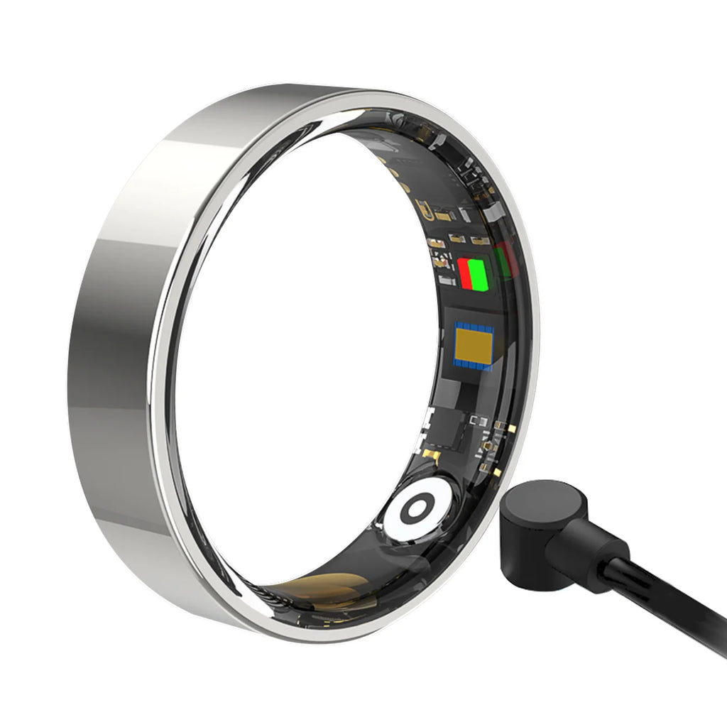 Smart Ring Bluetooth Call Heart Rate Blood Pressure Monitor 5ATM Waterproof