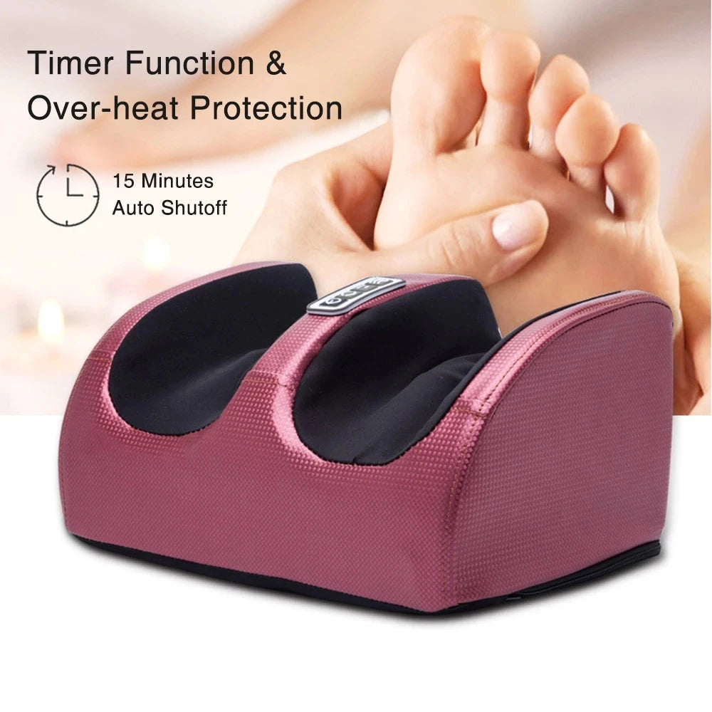 Electric Foot Massager Shiatsu Kneading Deep Tissue Relax Heated Roller