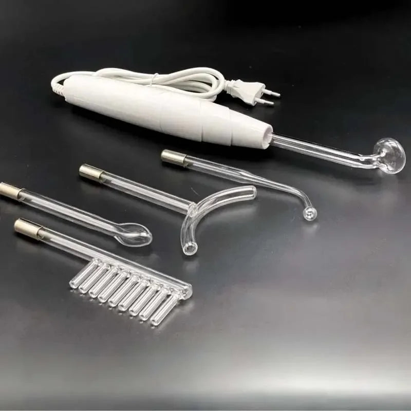 Professional Beauty Home Use Equipment 5 in 1 Darsonval Kit Handheld High Frequency Facial Skin Therapy Wand