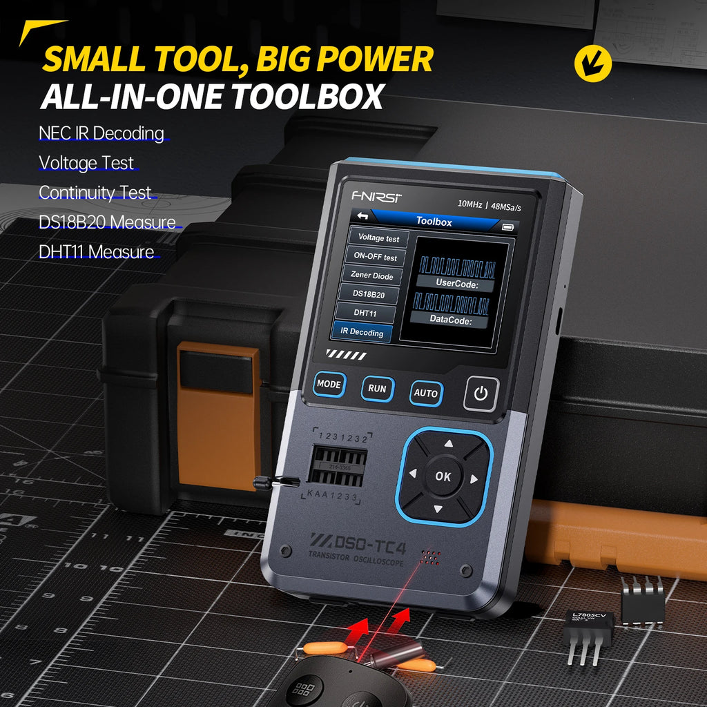 Digital Oscilloscope DSO-TC4 Upgrade 3 in 1  10MHz 48Ms/s Transistor Tester