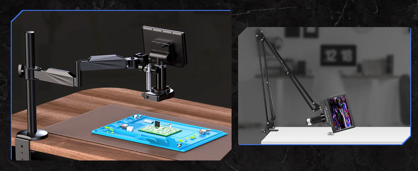 Digital Microscope 2000X TM4K-AF Flex Arm HDMI Electronics PCB 4K Autofocus