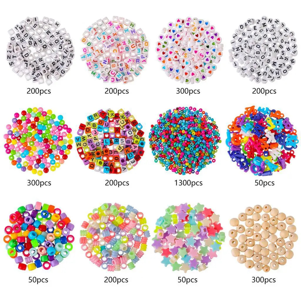 Jewelry Making Kit – Beads, Charms & Tools for Necklaces, Bracelets, Keychains,
