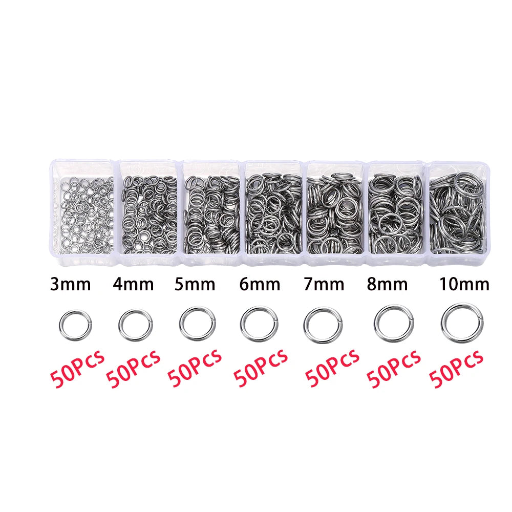 210–400PCS Jewelry Findings Starter Kit – Lobster Clasps, Jump Rings, Crimp Ends & Beads Set