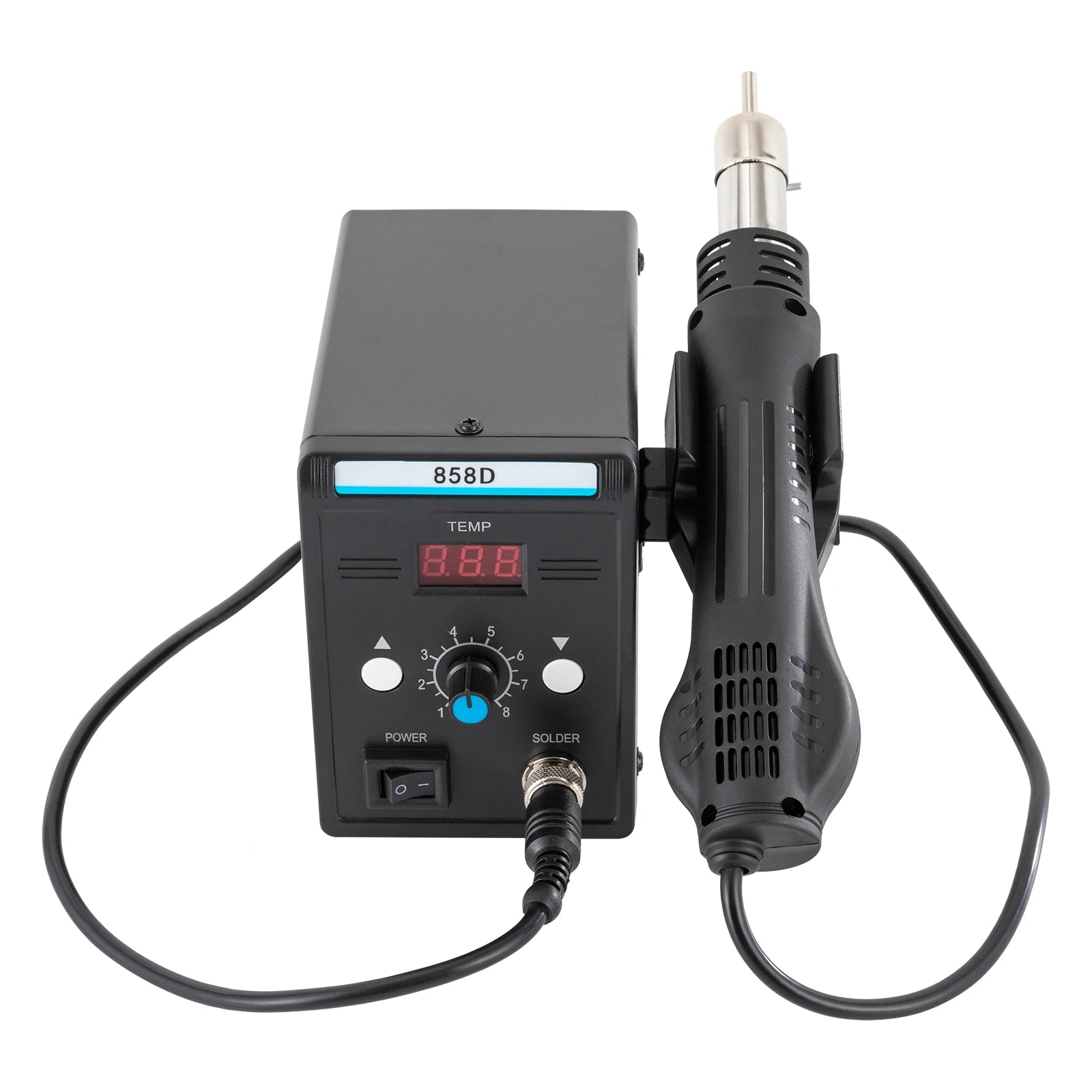 Rework Station for Electronics Repairing Desoldering Welding, 220V SMD 858D Hot Air