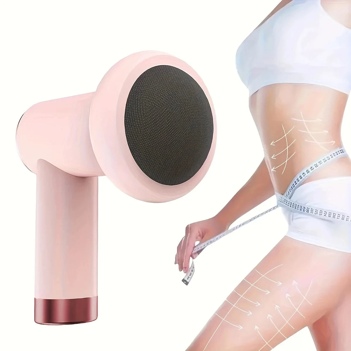Body Massager, Home Massage Stick With 5 Massage Heads,