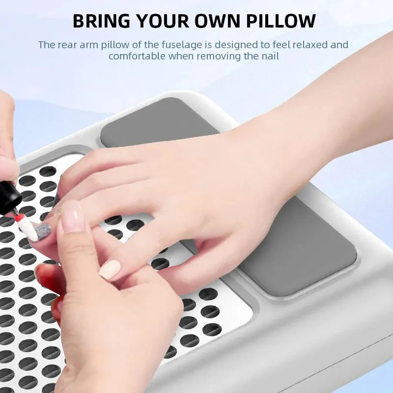 Nail Dust Extractor Vacuum – Professional Manicure Equipment with Adjustable Speed & Reusable Filter