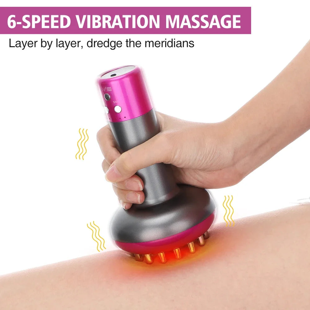 Massager Body Shaping Rechargeable Guasha Heating