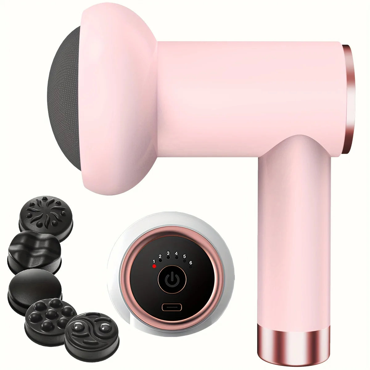 Body Massager, Home Massage Stick With 5 Massage Heads,