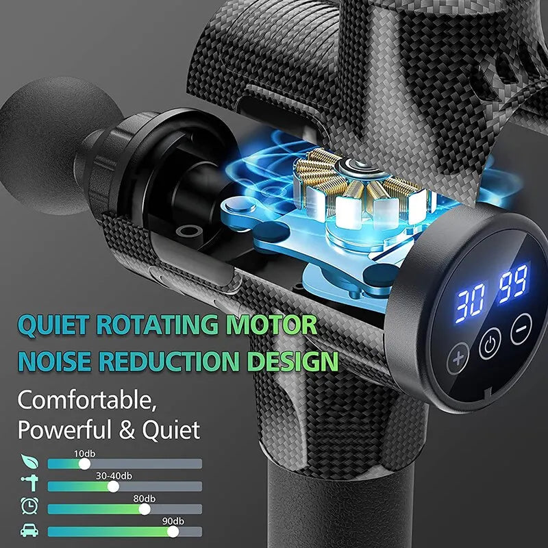 30 Speed Deep Tissue Massage Gun – Percussion Muscle Massager for Full Body