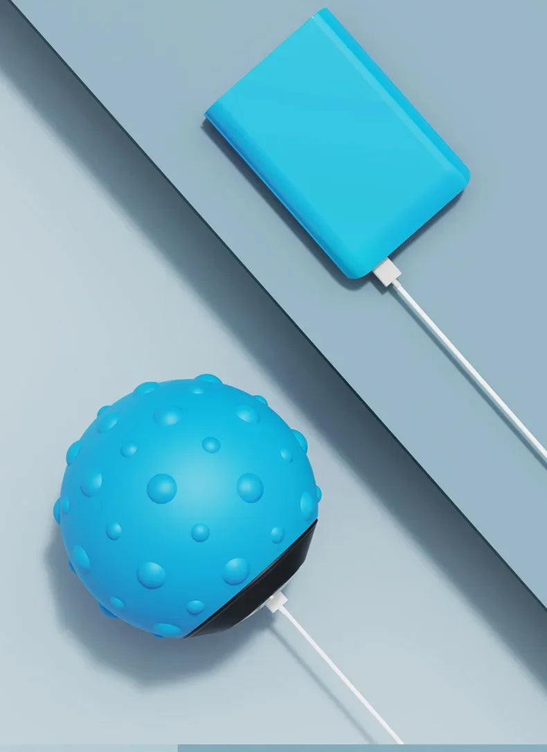 New Vibrating Massage Ball Electric Fascia Ball for Foot and Back Muscle Relaxation Massager Fitness Equipment for Home Gym