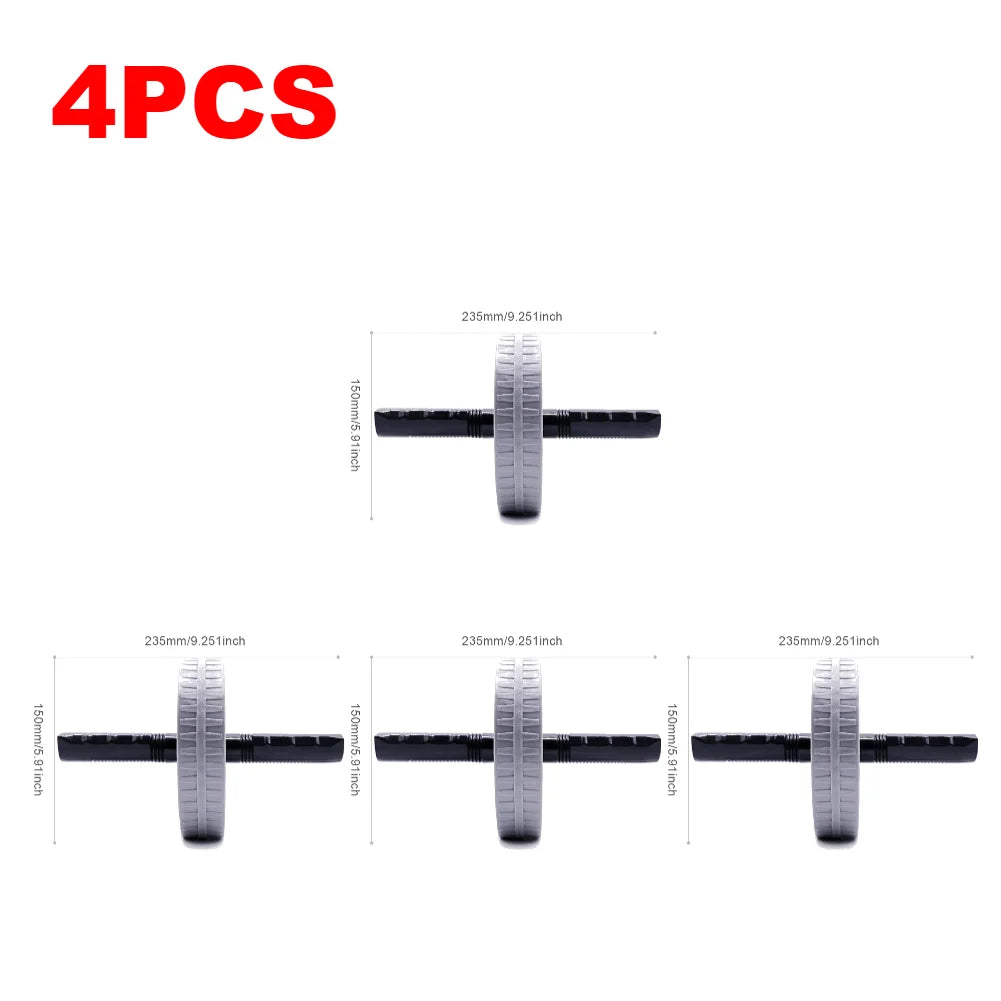 Workout AB Roller 1-5PCS  No Noise Abdominal Trainer Non-slip