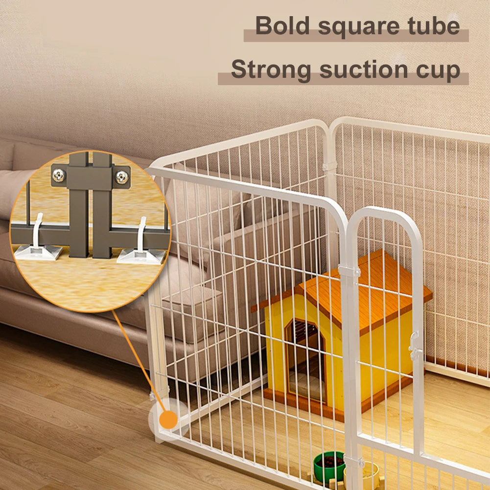 Portable Pet Playpen Dog Exercise Cat Fence 6 Panel Heavy Duty Crate Cage