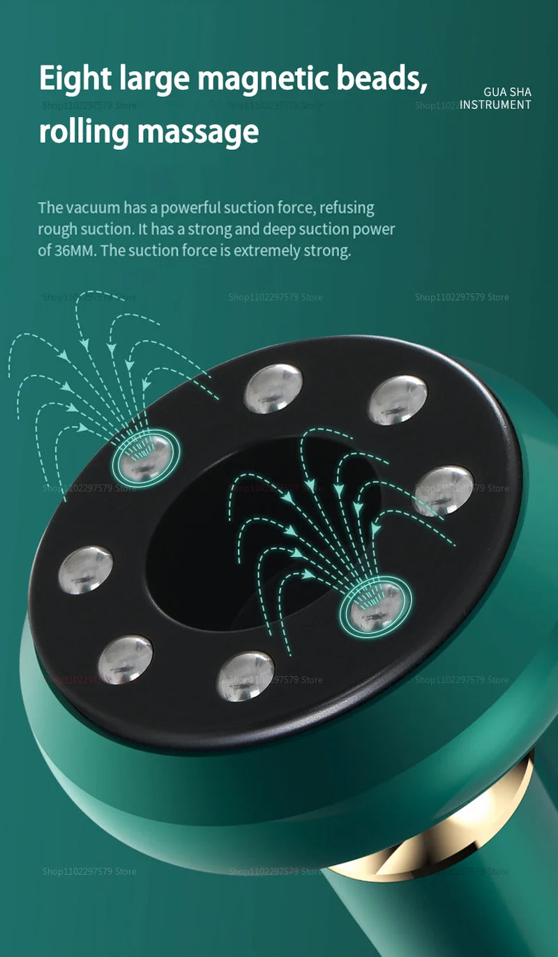 Portable Body Massager Electric GuaSha Vacuum Suction