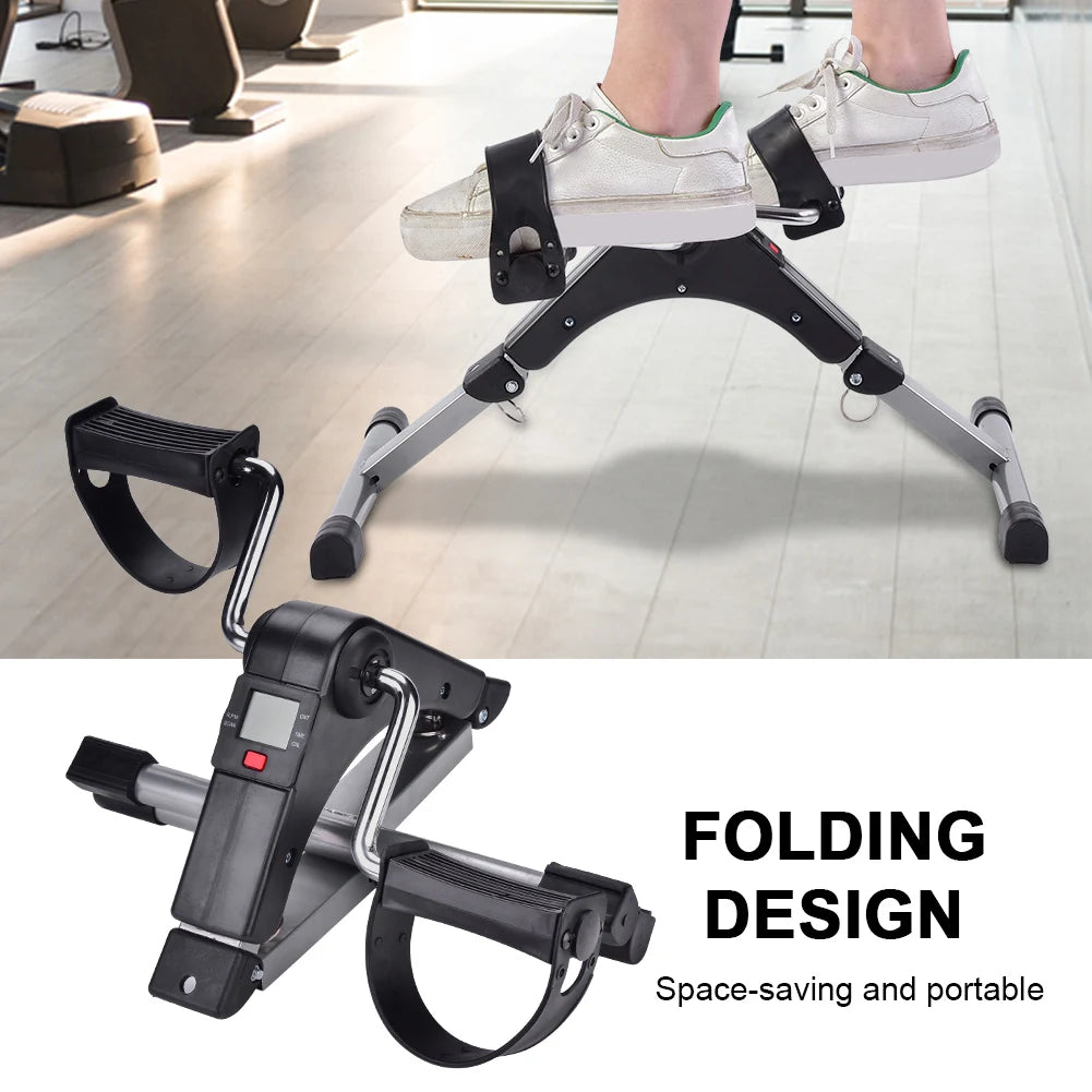 Cycling Pedal Exerciser Indoor Folding Cycling Trainer Cycle Pedal Fitness Exerciser Leg Workout Cycle Trainer Exercise