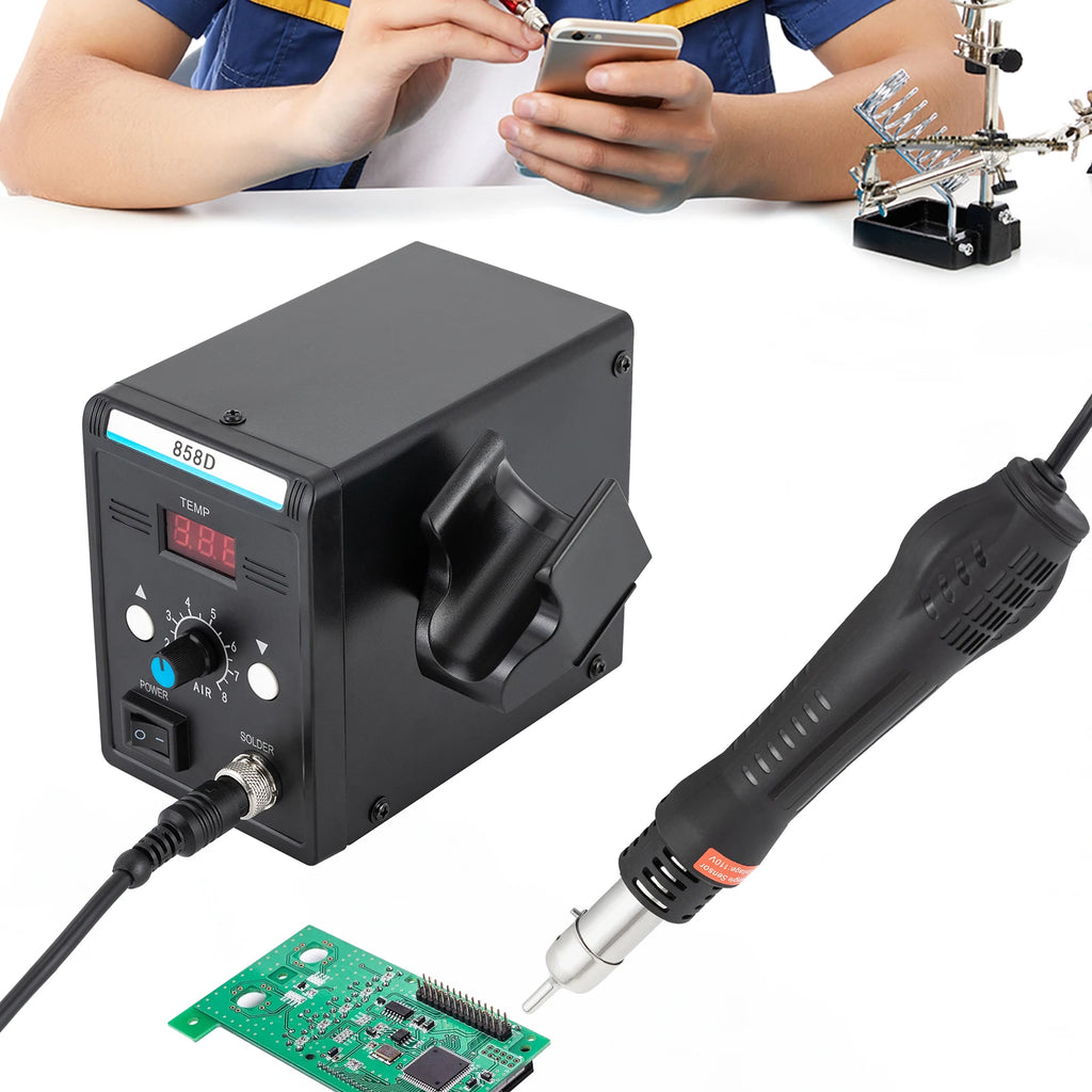 Soldering Station With Heat Gun Set 700W Hot Air Rework SMD LED Screen