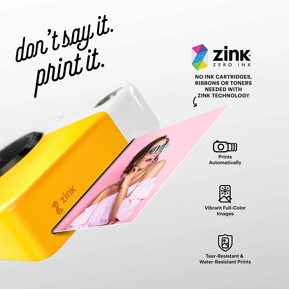 KODAK Printomatic Brand New Digital Instant Printing Camera ZINK Inkless Printing Color Photo Paper Printing Flash+40 Films Set