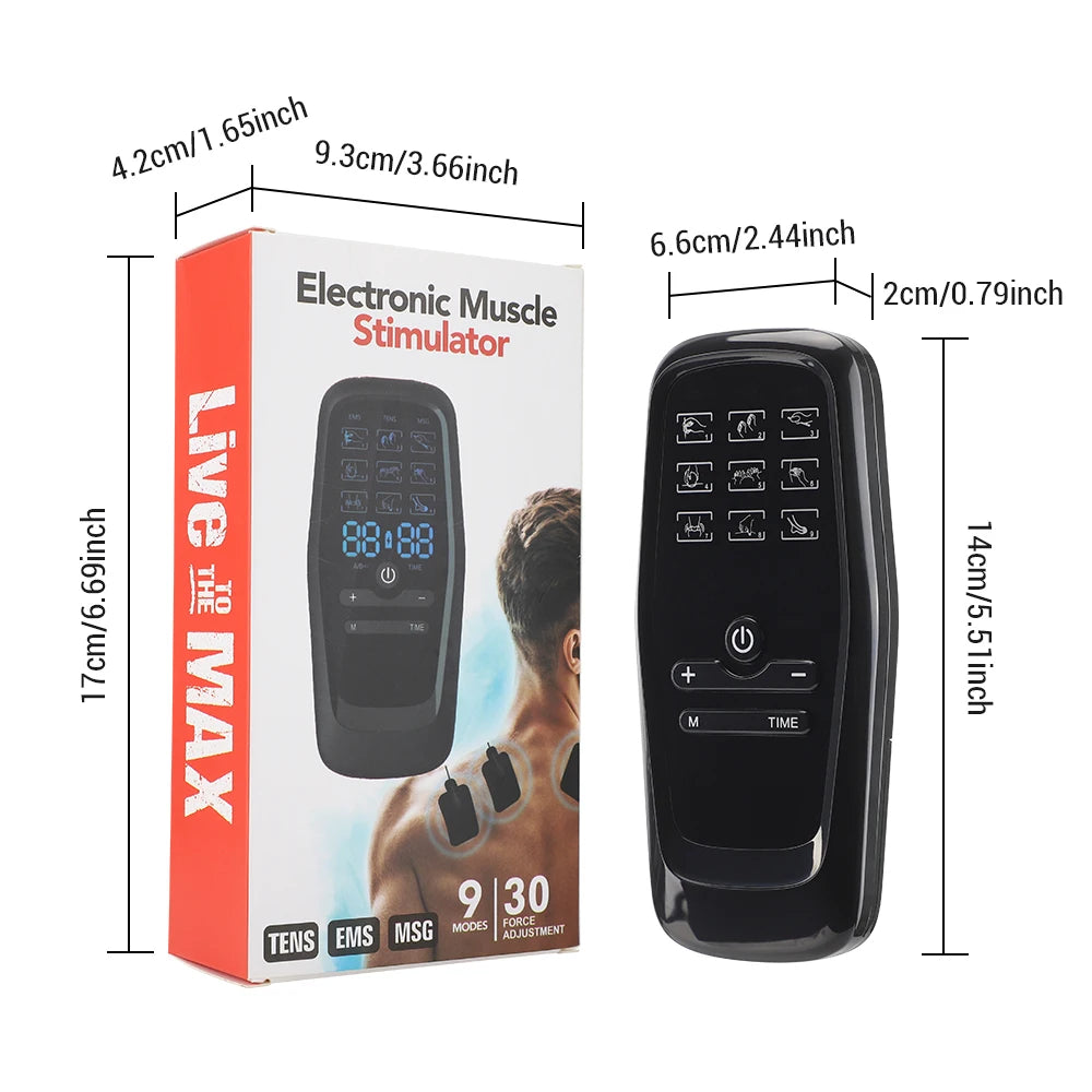 Tens Muscle Stimulator Electric EMS Body Massage Digital Therapy