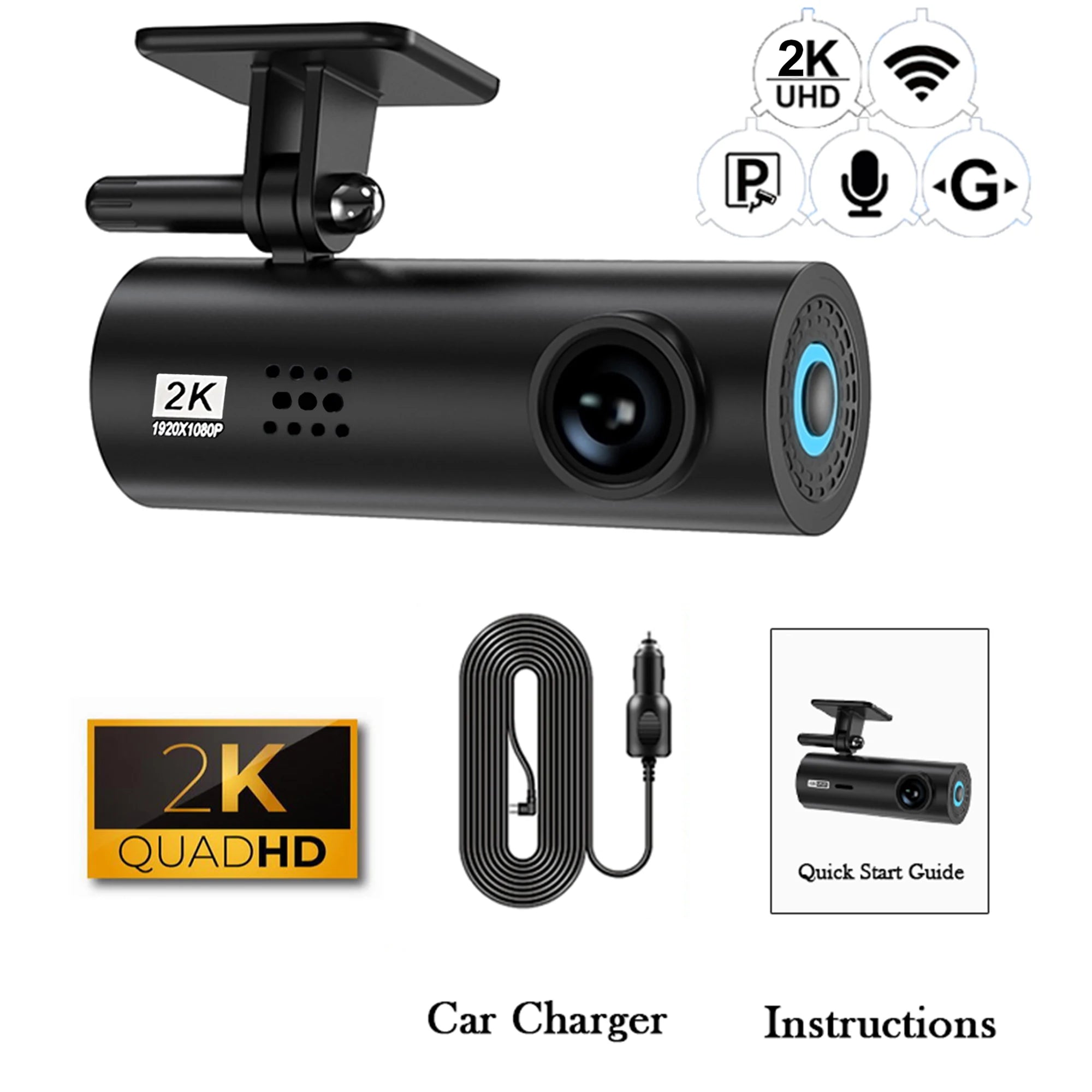 Dash Cam Video Recorders 4K WiFi Mini Front Camera