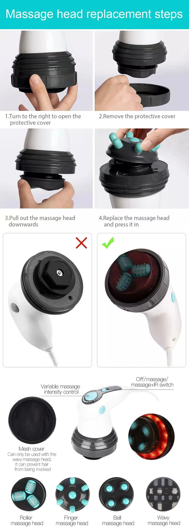 Portable Electric Body Sculpting Massager Full Body Relaxation