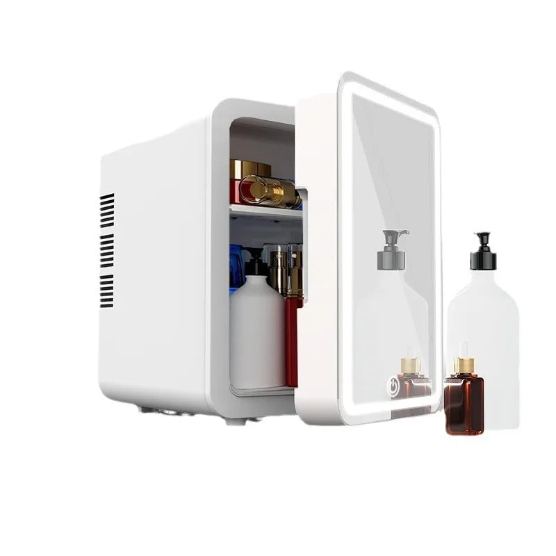 4L Portable Skincare Fridge with LED Light, Compact Mini Beauty Cooler
