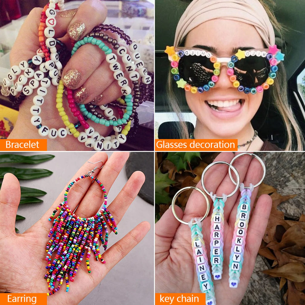 Jewelry Making Kit – Beads, Charms & Tools for Necklaces, Bracelets, Keychains,