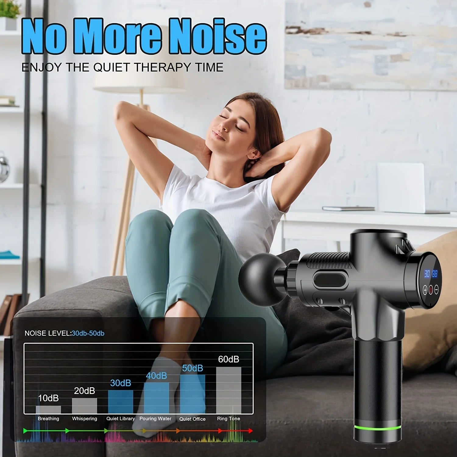 30 Speed Deep Tissue Massage Gun – Percussion Muscle Massager for Full Body
