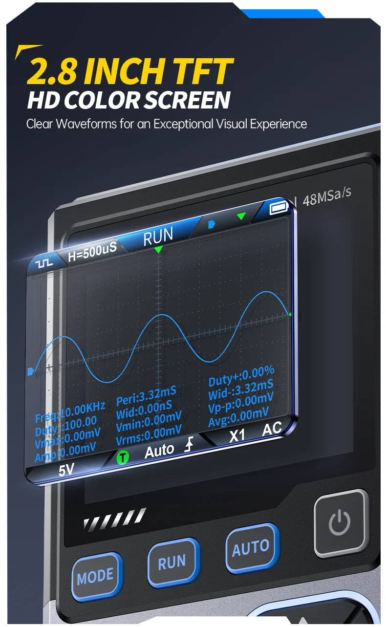 Digital Oscilloscope DSO-TC4 Upgrade 3 in 1  10MHz 48Ms/s Transistor Tester