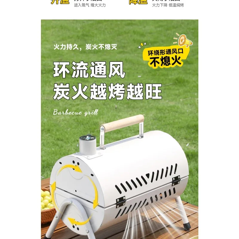 Chimney Grill Full Outdoor Camping Grill Portable Grill Double Sided Grill Charcoal Brother Stove