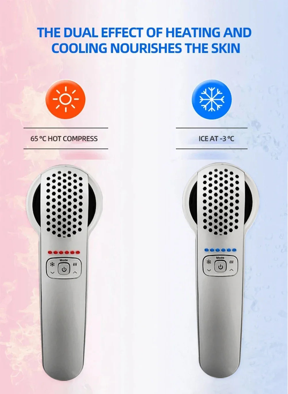 Facial Skin Care Hot and Cold Handheld Hammer Therapy Skin Rejuvenation Device