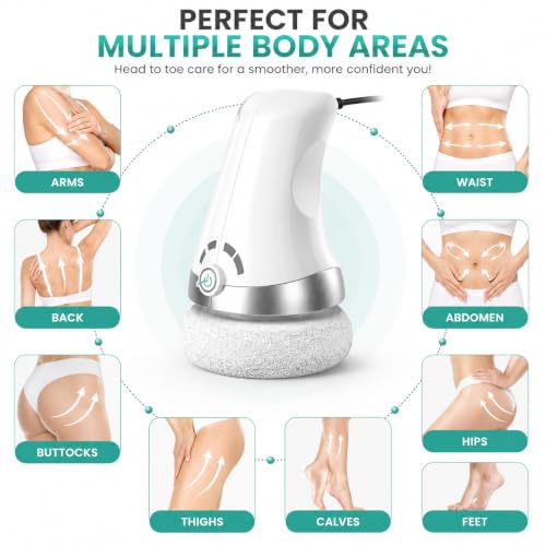 Vistas Markets Heated Vibration Massage Roller with Gua Sha Scraping Tool, Rechargeable, Handheld, for Arms, Legs, Back and Shoulders, Self-Care Relaxation